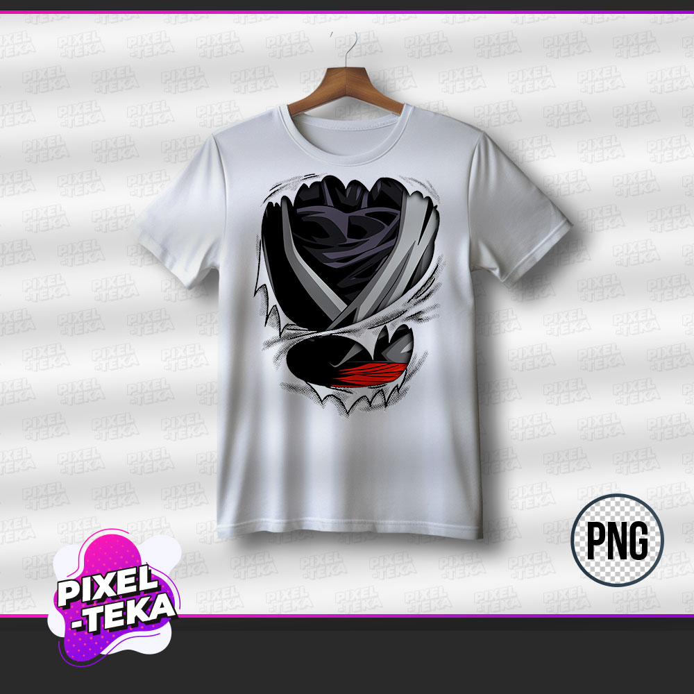 Diseño Playera Dorso Black PNG