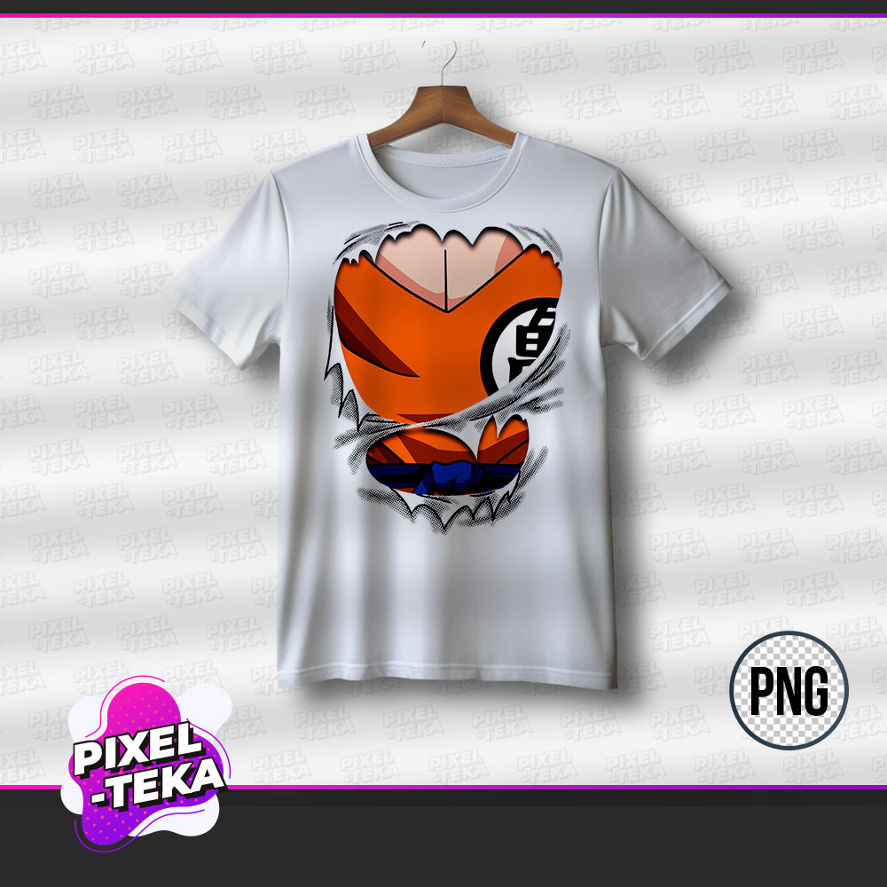 Diseño Playera Dorso Krilin PNG