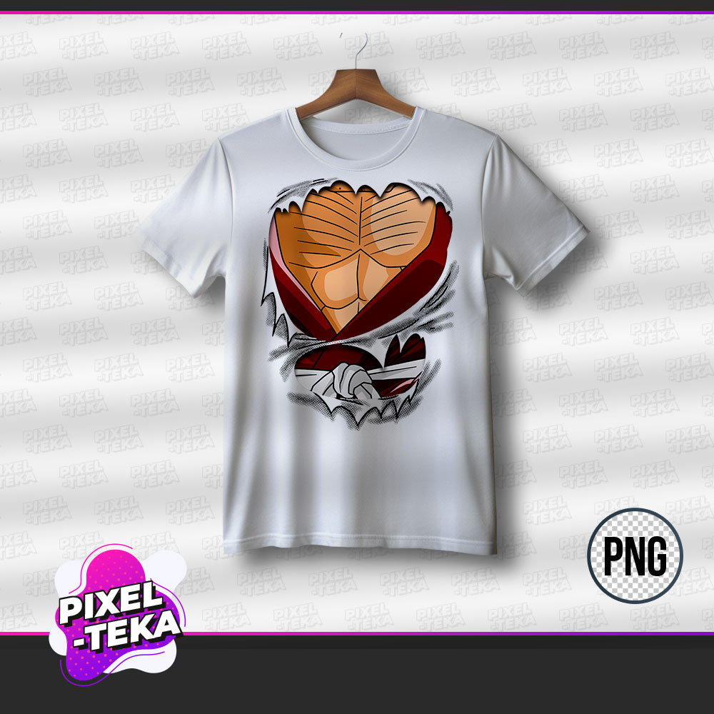 Diseño Playera Mr Satán PNG