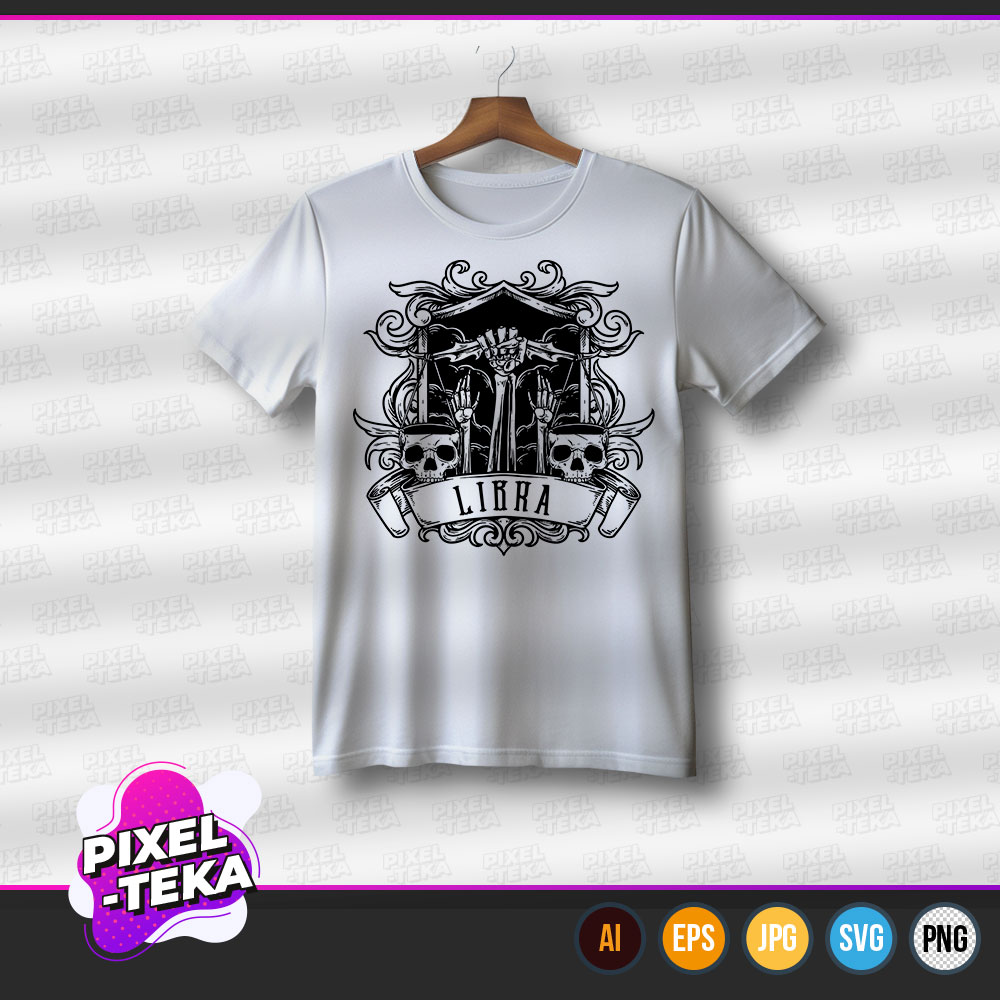 Diseño Playera Libra Zodiac