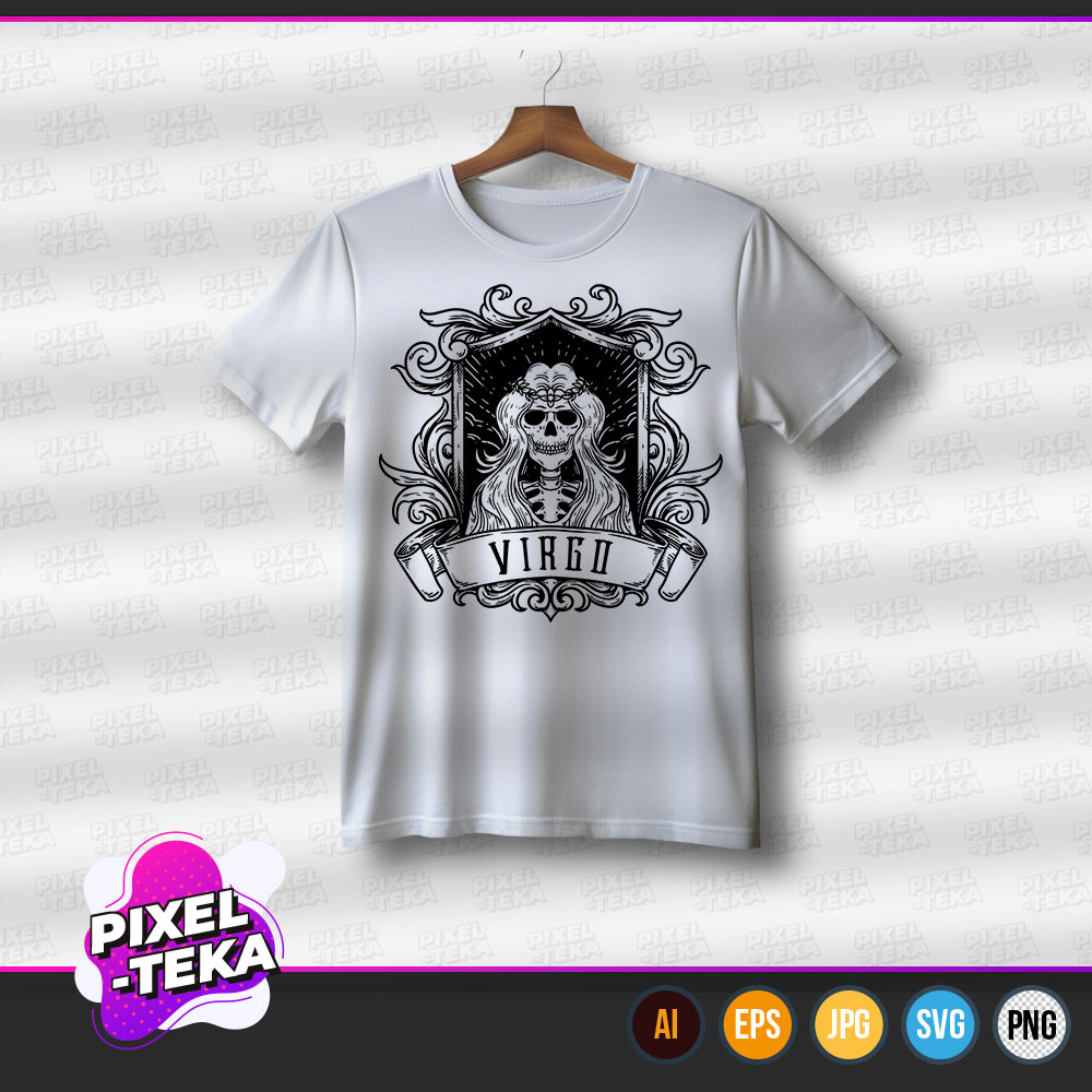 Diseño Playera Virgo Zodiac