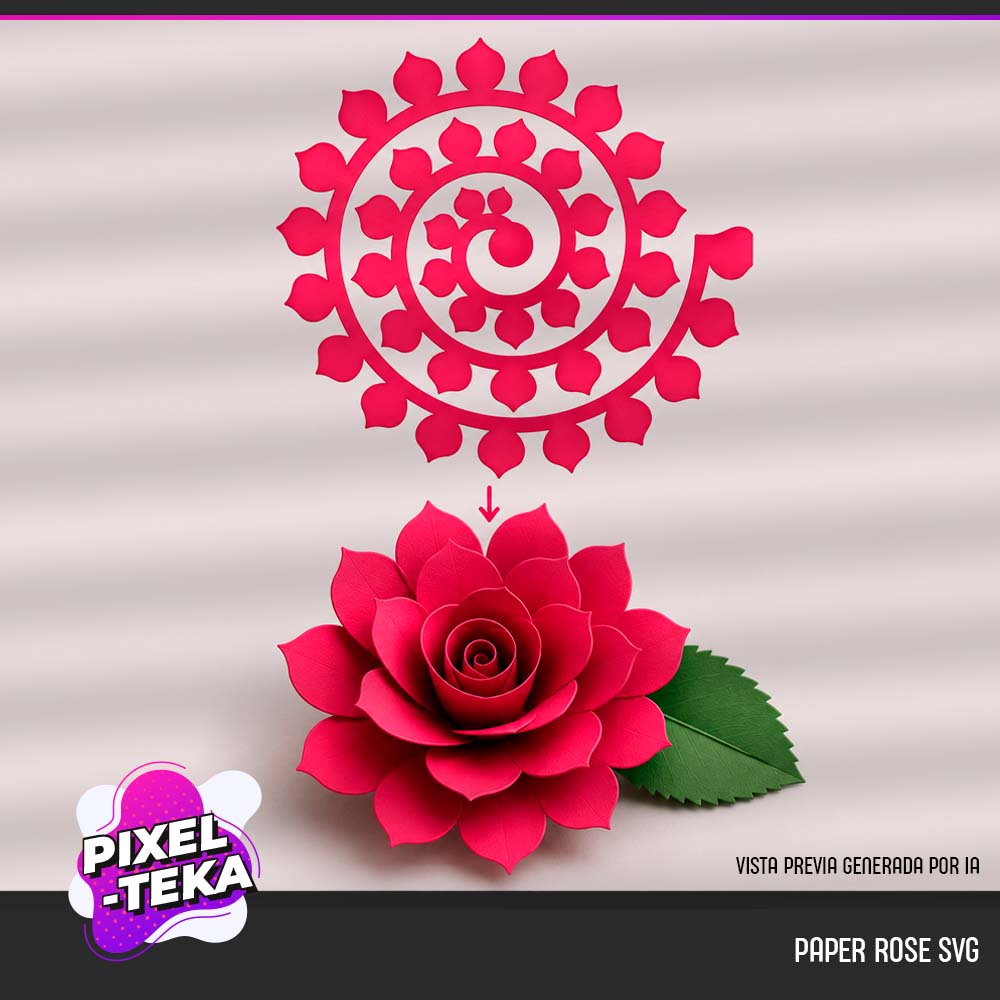 3D Flower Paper Cut