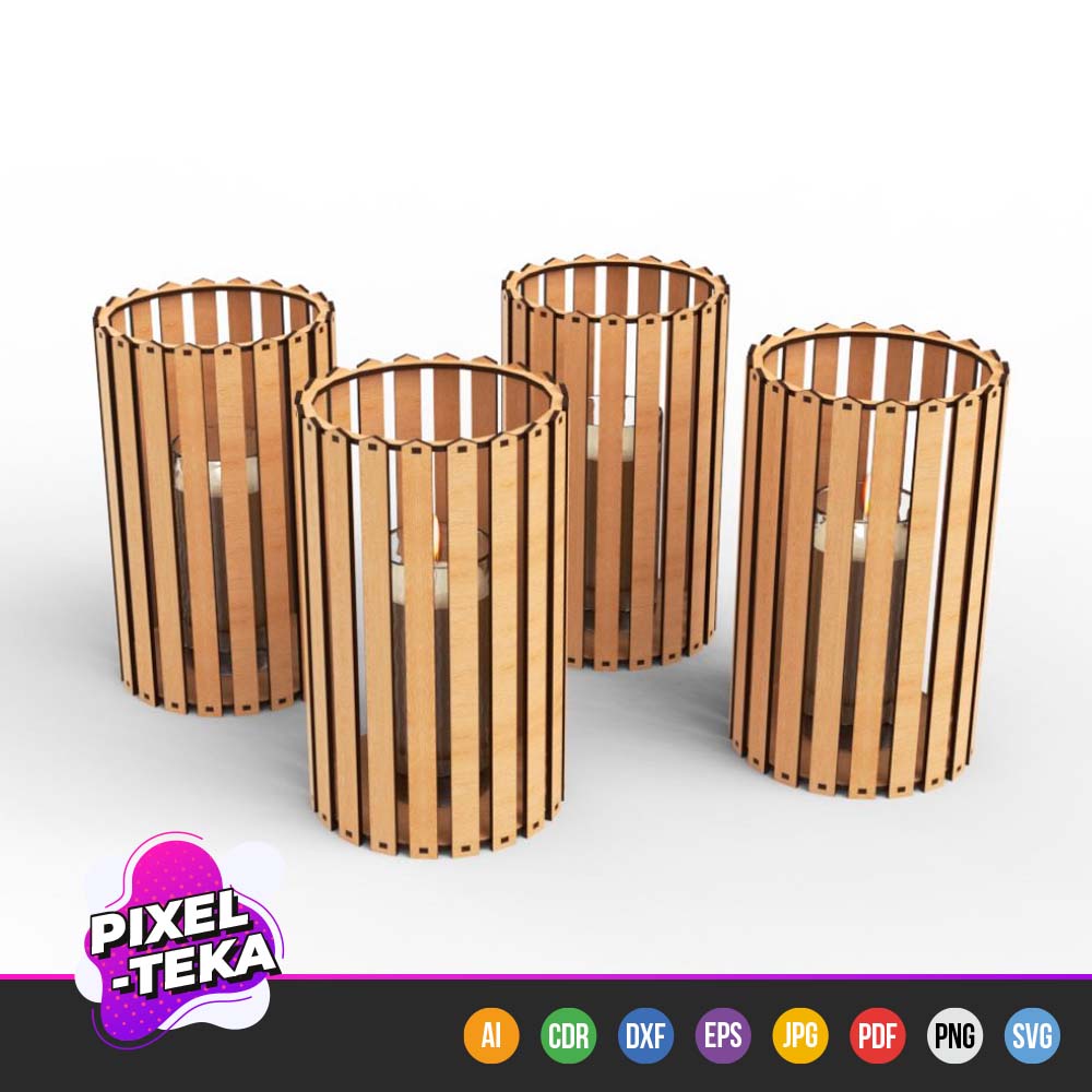 Beautiful Cylindrical Candle Holder