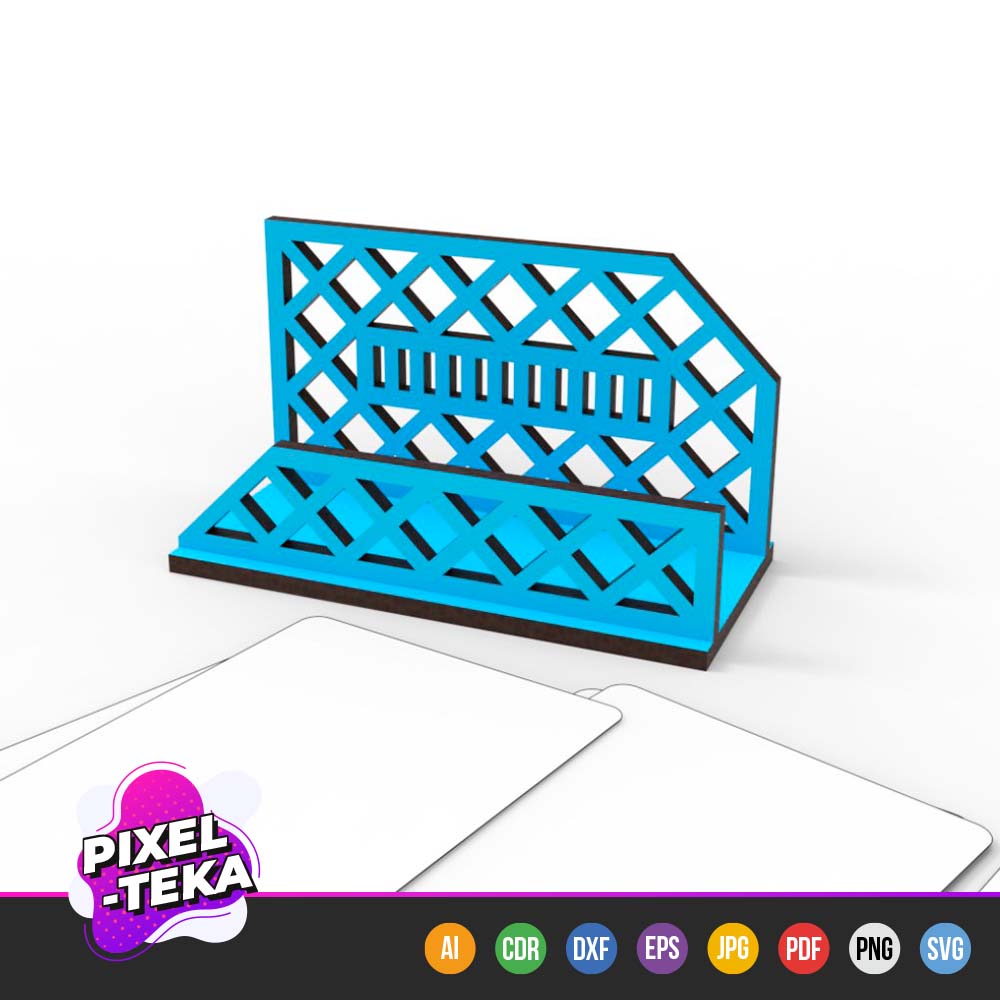 Business Card Stand Fence Pattern