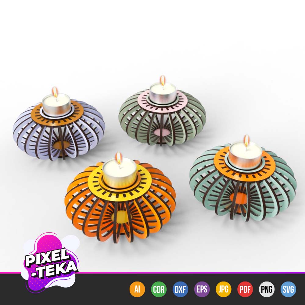 Candle Holder Parametric Oval