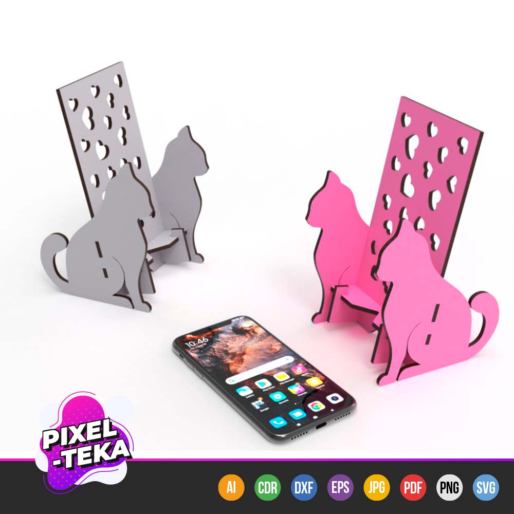 Cat-Shaped Cell Phone Stand