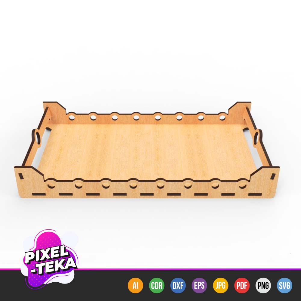 Circle Pattern Serving Tray