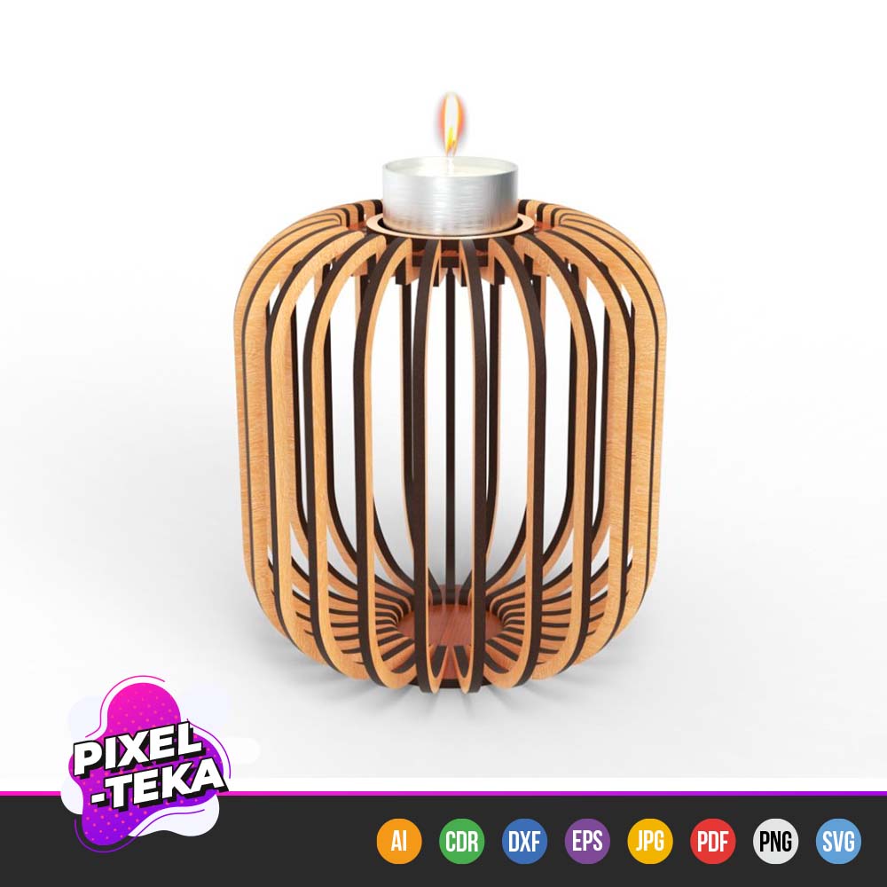 Cylindrical Parametric Candle Holder
