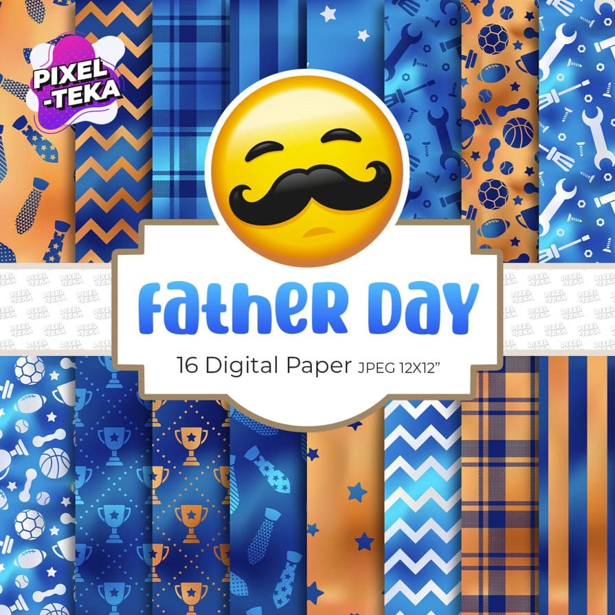 Digital Paper Father Day