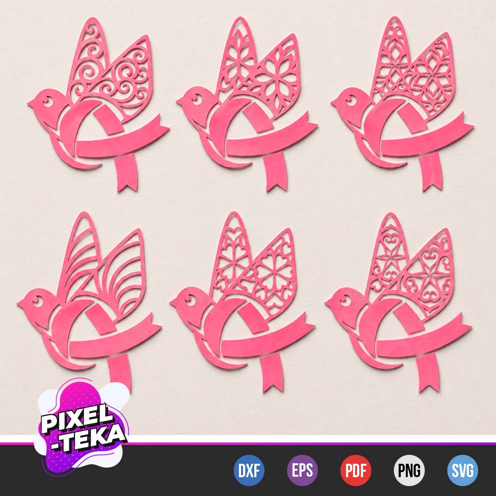 Bird Cancer Awareness Ribbons